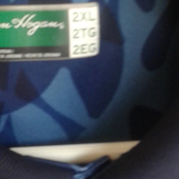 - Mens XXL polo golf shirt BEN HOGAN brand courful hawaiian print abstract camo - Picture 2 of 10